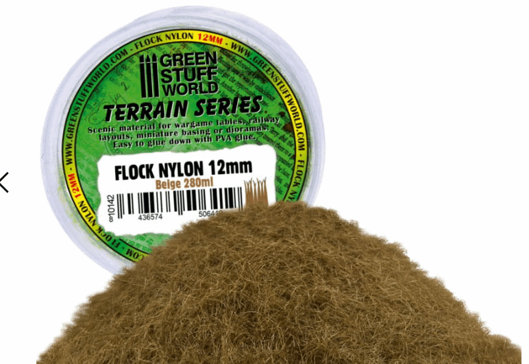 Greenstuff World Beige 12 mm Static Grass