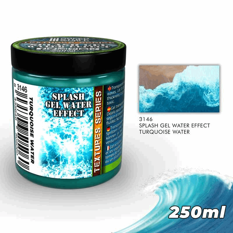 Greenstuff World Turquoise Water Splash Gel Effect