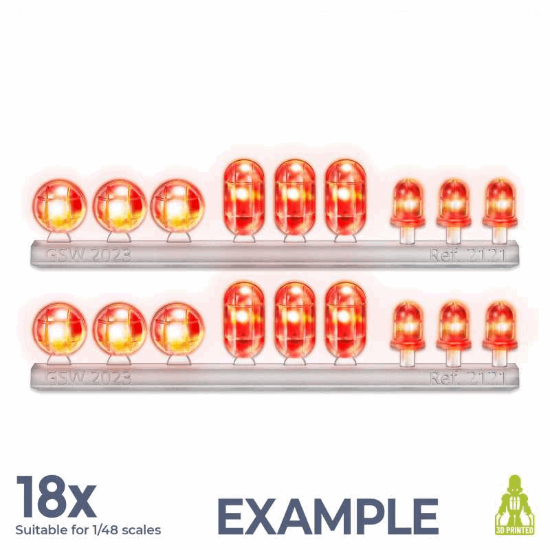 Green Stuff World Resin Bits Large Industrial Lights