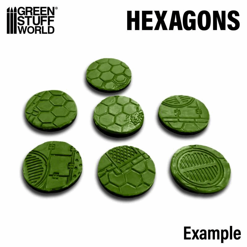 Greenstuff World Rolling Pin Hexagons