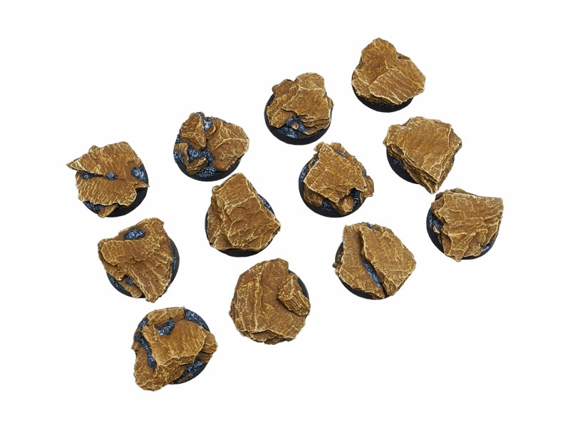 Micro Art Studio 25 mm Shale bases 5 pack