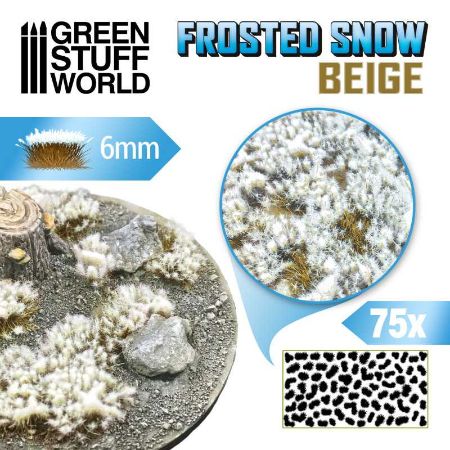 Greenstuff World - Grass Tufts - Frosted Snow Shrub Tufts - Beige 6mm
