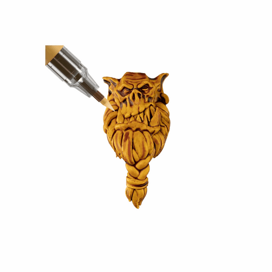 Sand Golem Painted Orc Head