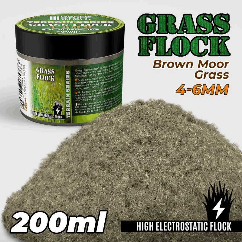 Green Stuff World Static Grass 4-6 mm Brown Moor Grass