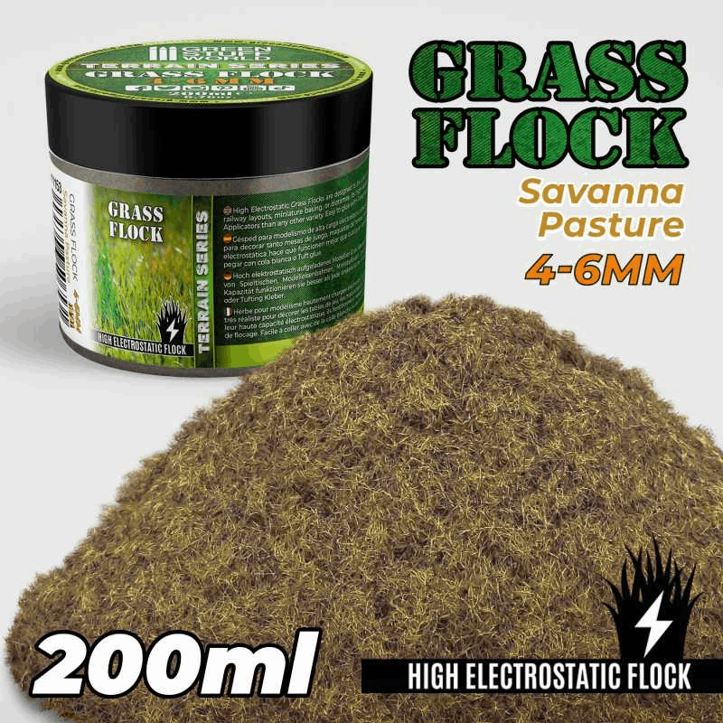 Greenstuff World Savannah Pasture 4-6 mm Static Grass