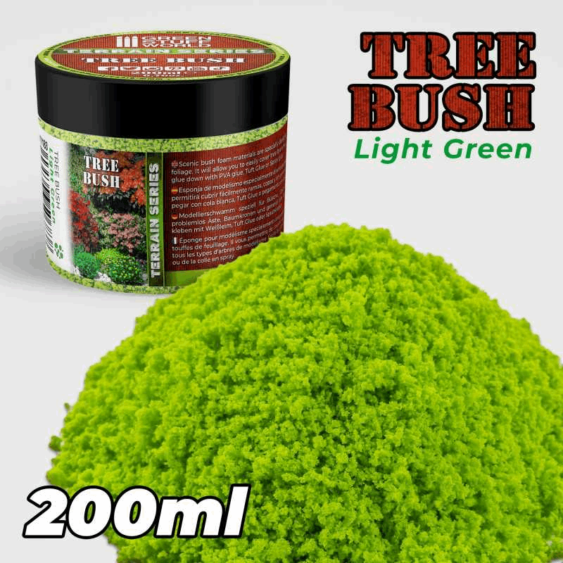 Greenstuff World Tree Bush Clump Foliage Light Green