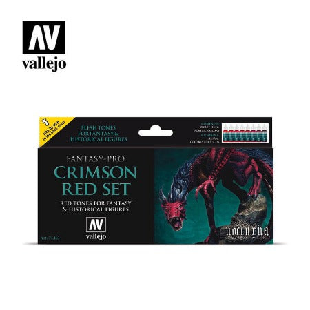 Vallejo set Crimson Red Set