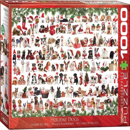 Christmas - Holiday dogs puzzle - 1000 pcs
