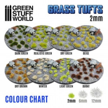 Greenstuff World - Grass Tufts - Grass Tufts 2mm