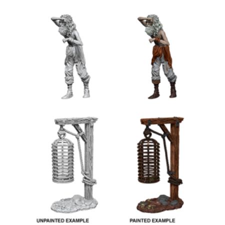 WizKids Deep Cuts Unpainted Miniatures - Hanging Cage