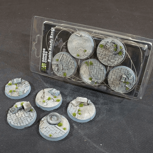 Gamers Grass Urban Warfare Battle Ready Bases 40mm Round