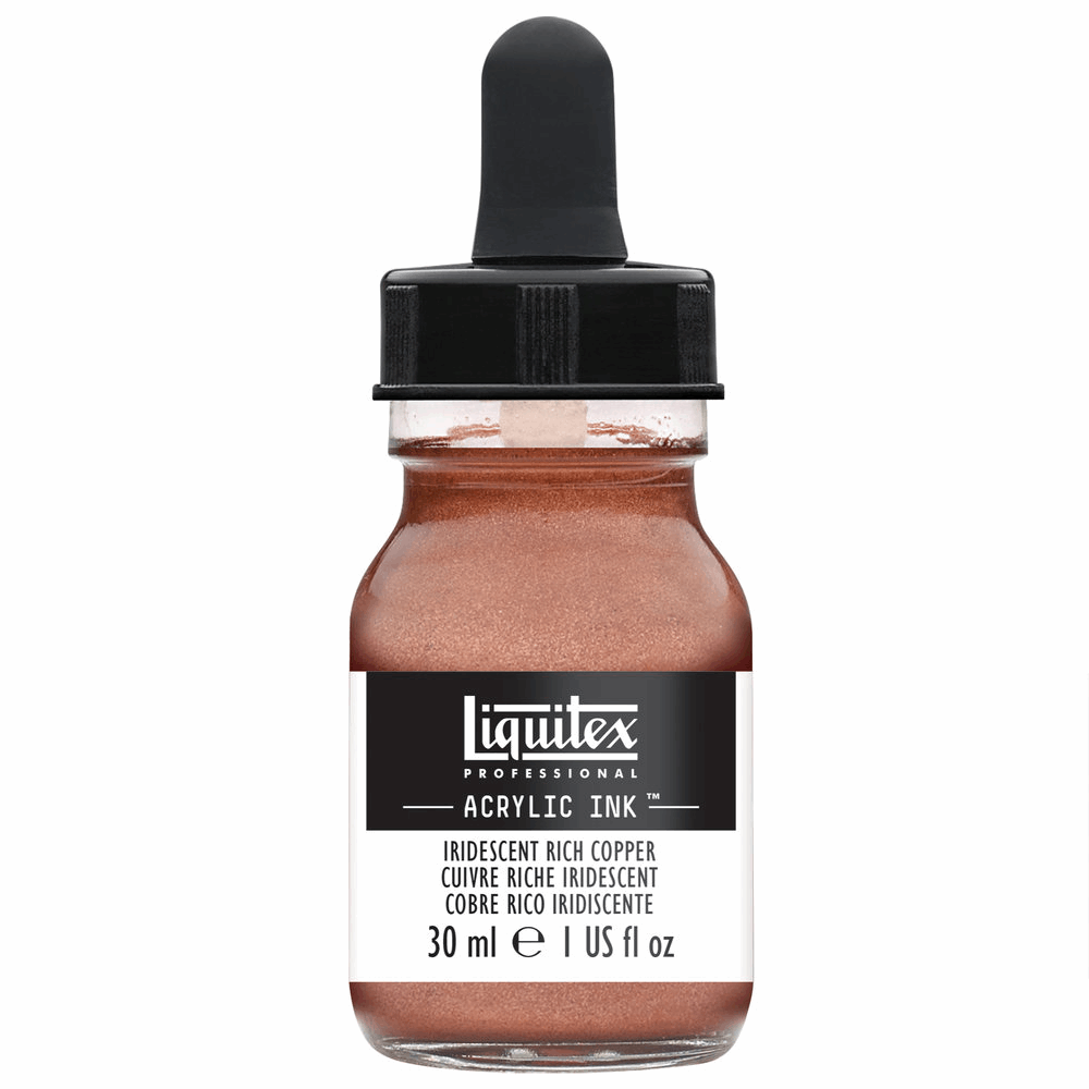 Liquitex Iridescent rich copper 230 ink