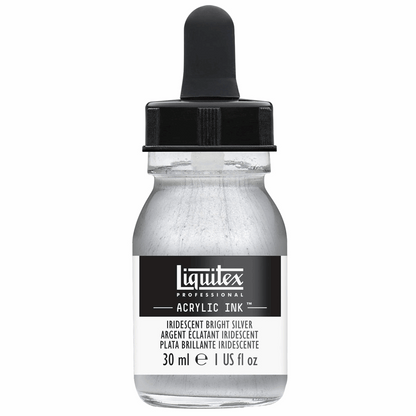 Liquitex Iridescent Bright Silver ink 236