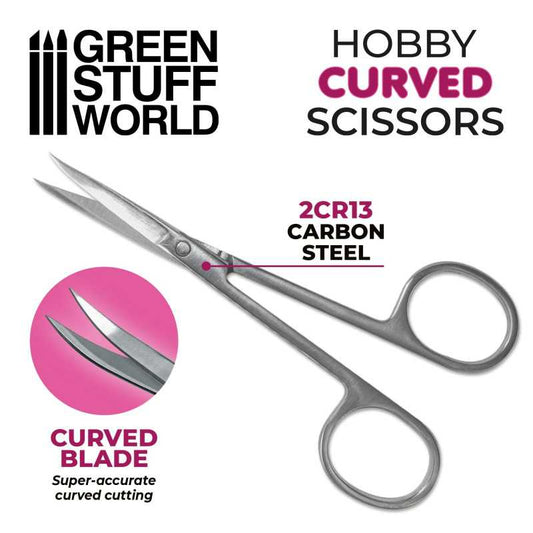 Scissors - Greenstuff World - Hobby Scissors - Curved tip