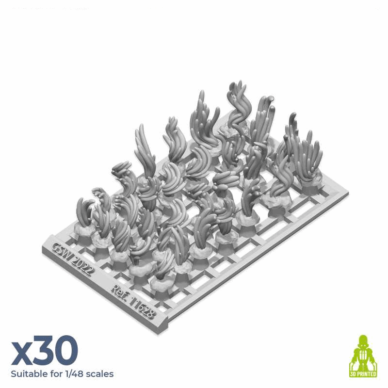 Green Stuff World Seaweed Plants on sprue