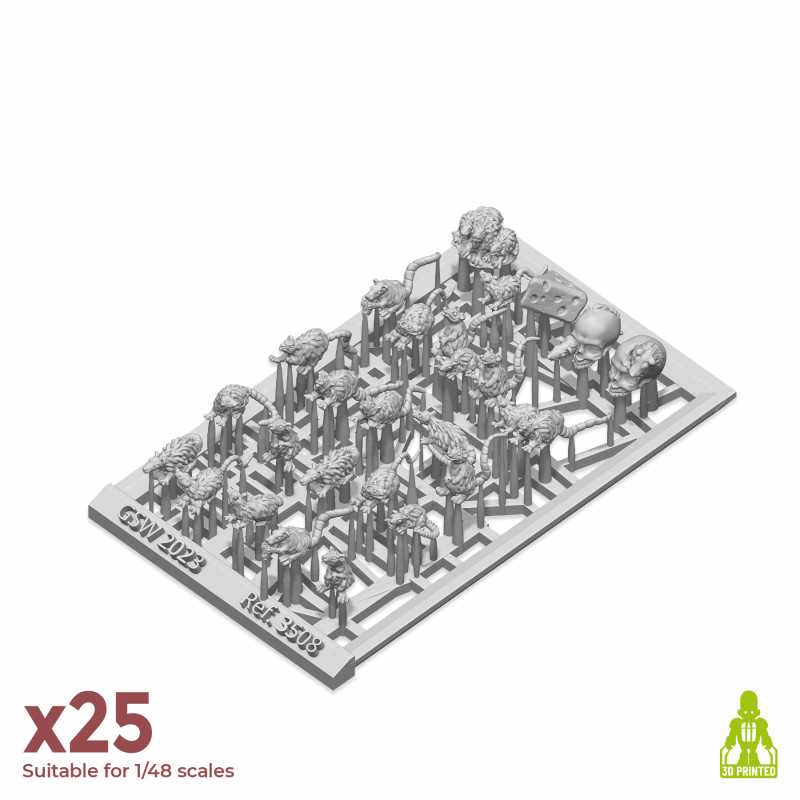 Resin bits packaging for rats by Green Stuff World on a white background