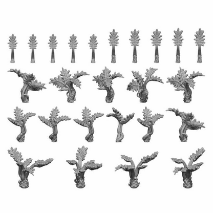 Green Stuff World Resin Bits Xanadu Plants