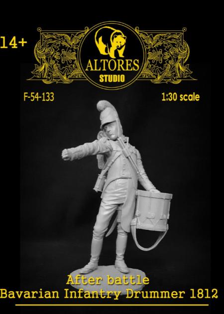 54mm - After Battle - Bavarian Infantry Drummer 1812