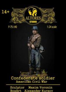 75mm - Confederate Soldier - American Civil War