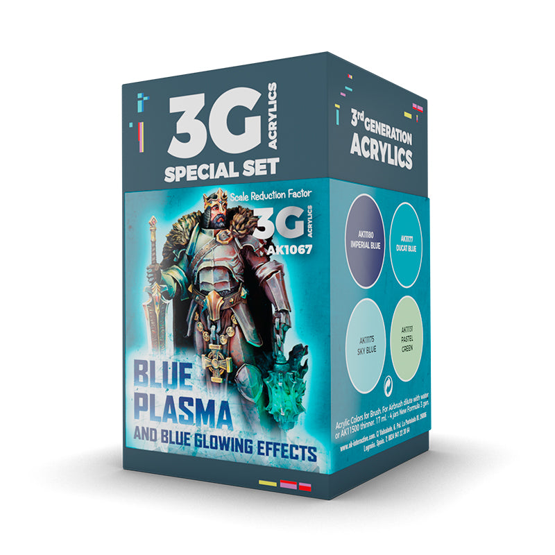 AK Interactive 3Gen Acrylics Blue Plasma Set
