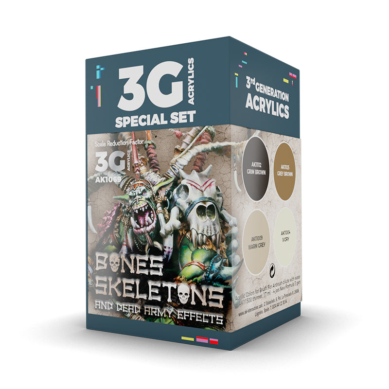 AK Interactive 3Gen Acrylics Bone and Skeleton Set