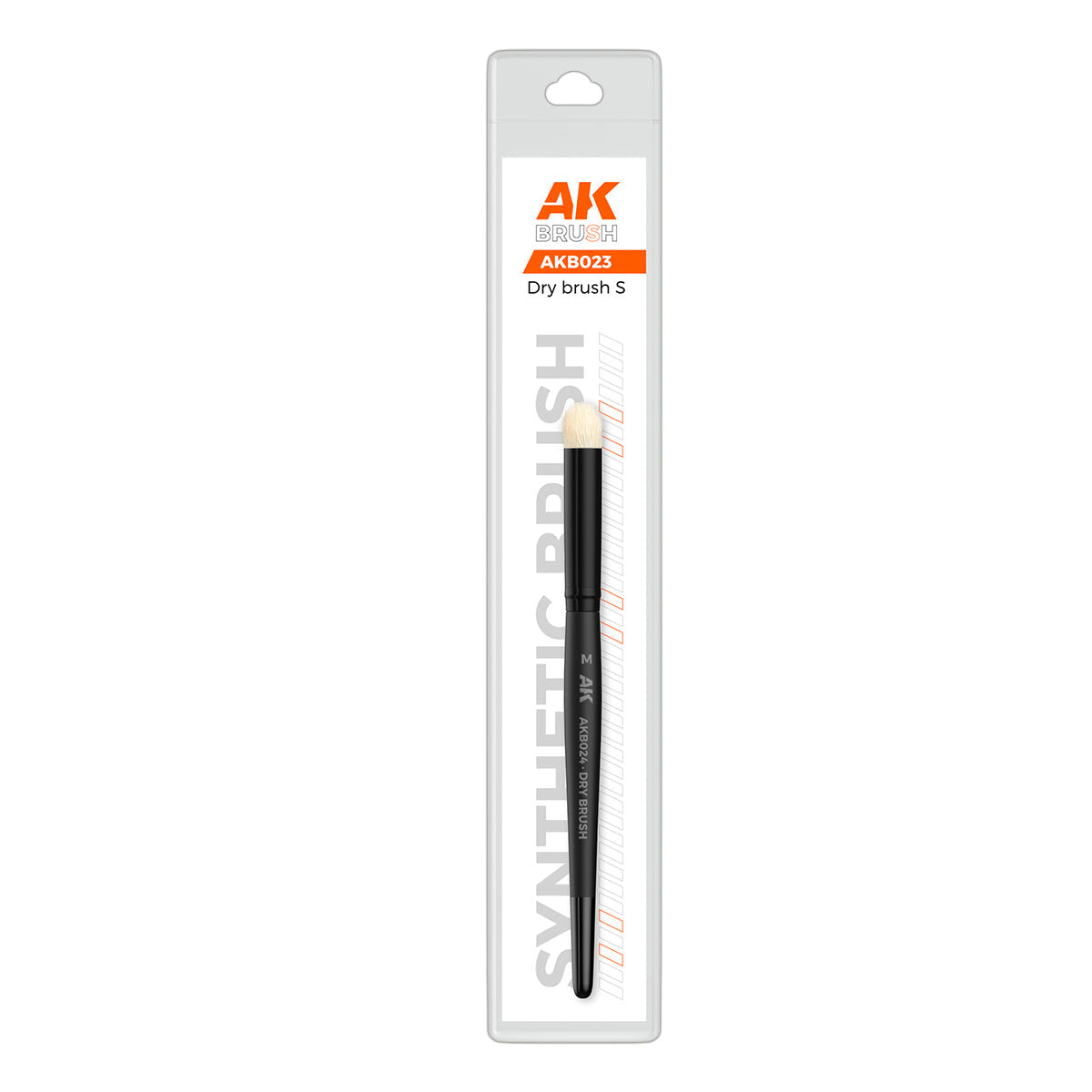 Packaged dry brush with AK logo on a white background