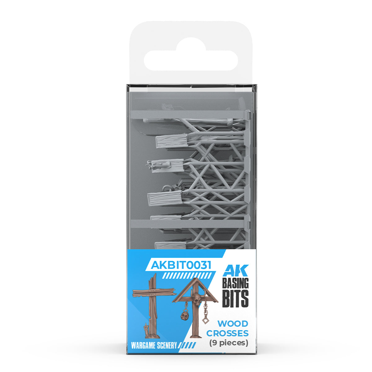 AK Interactive Wood Crosses Basing Bits