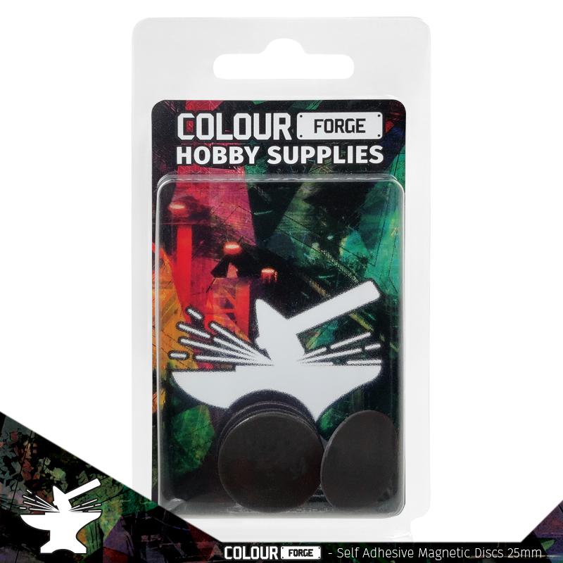 Colour Forge Self Adhesive Magnet Discs 25mm (10)