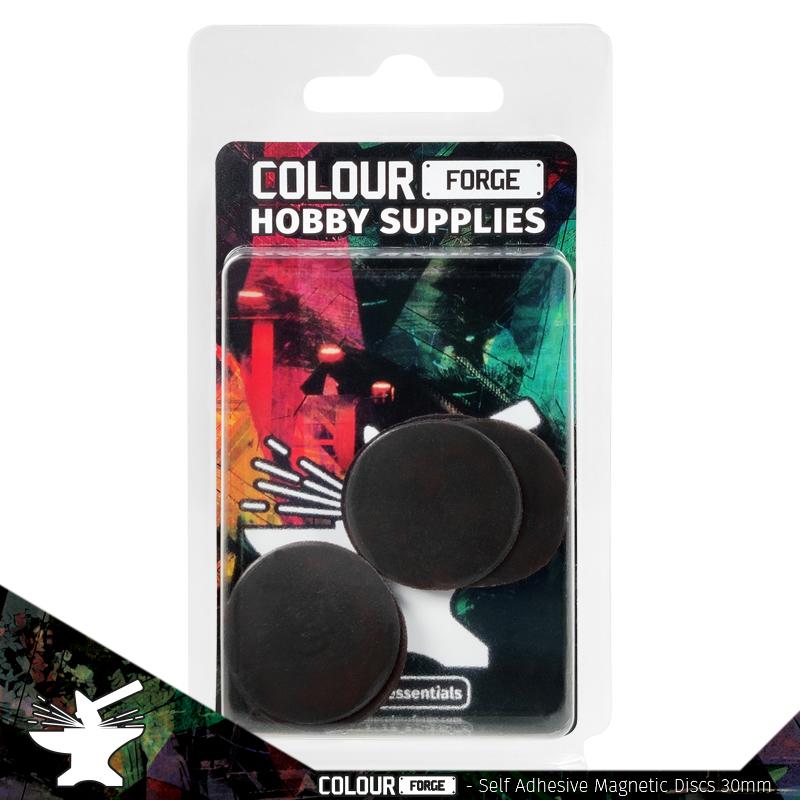 Colour Forge Self Adhesive Magnet Discs 30 mm (10)