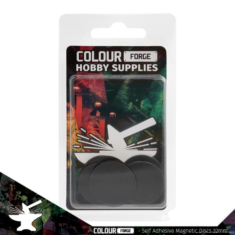 Colour Forge Self Adhesive Magnetic Discs 32 mm (10)