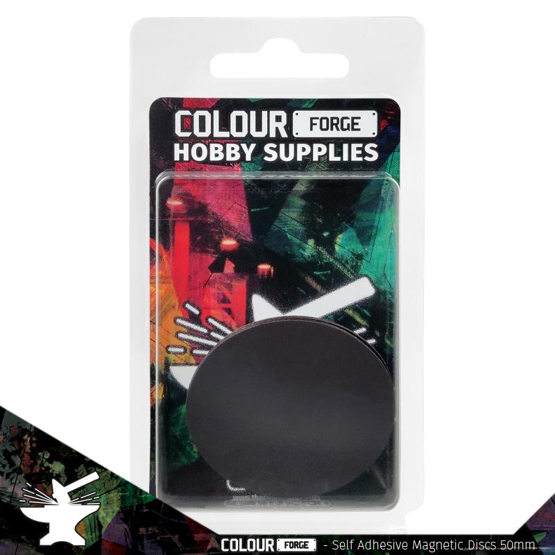 Colour Forge Self Adhesive Magnet Discs 50 mm (3)