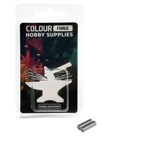 Metalic screw on a white background with 'Colour Forge Hobby Supplies' packaging.