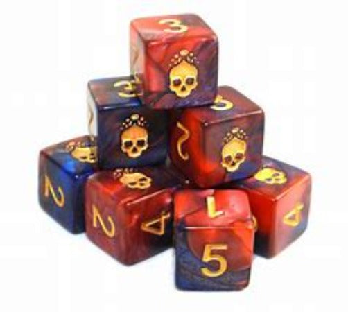 Dice D6 - Elder Dice -  9 Polyhedral dice