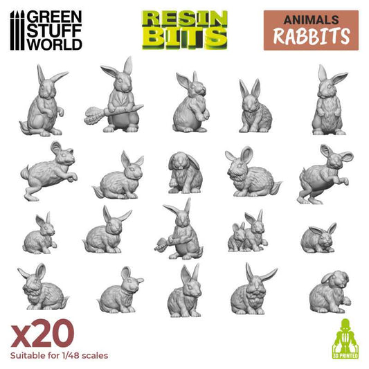 Greenstuff World - Animals - Rabbits 1:48
