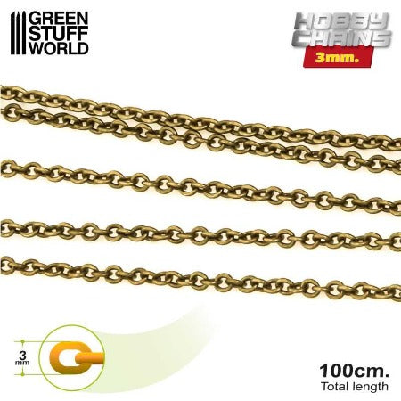 Greenstuff World - Chain - Metal hobby chain sets Antique Bronze