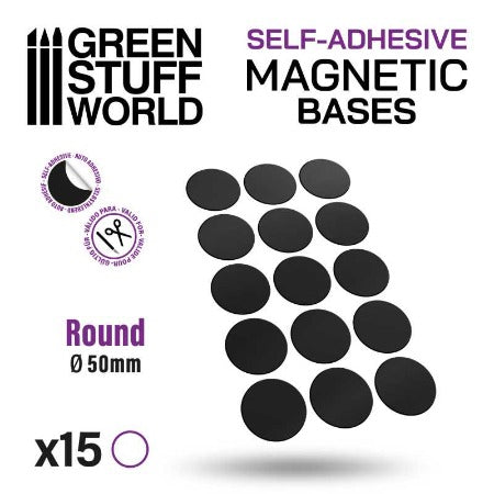 Base - Greenstuff World - Magnetic Bases - Self-Adhesive - Round