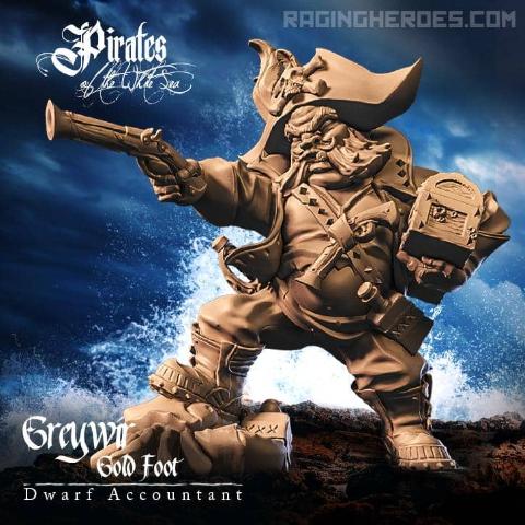Pirates - Greywir Gold Foot, Dwarf Accountant