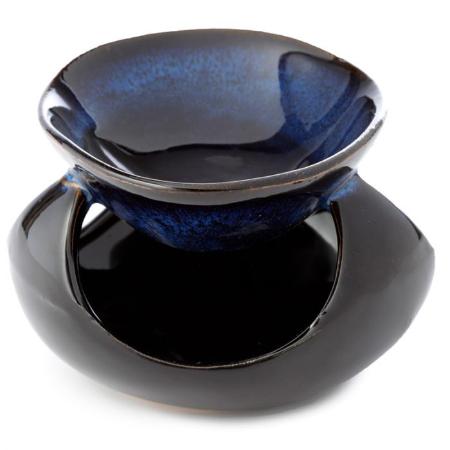 Abstract Dark Mottled Ceramic Fragrance Burner