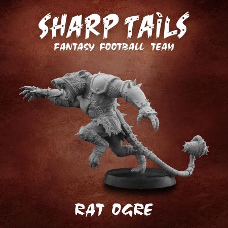 Sharp Tails - Fantasy football team Rat Ogre 28mm