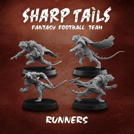 Sharp Tails - Fantasy football team 4 Runners 28mm