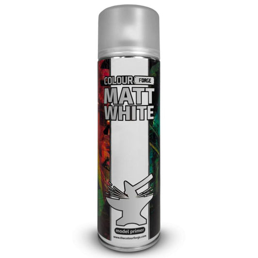 Colour Forge Matt White Spray Primer, 500ml