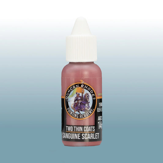 Two Thin Coats Sanguine Scarlet