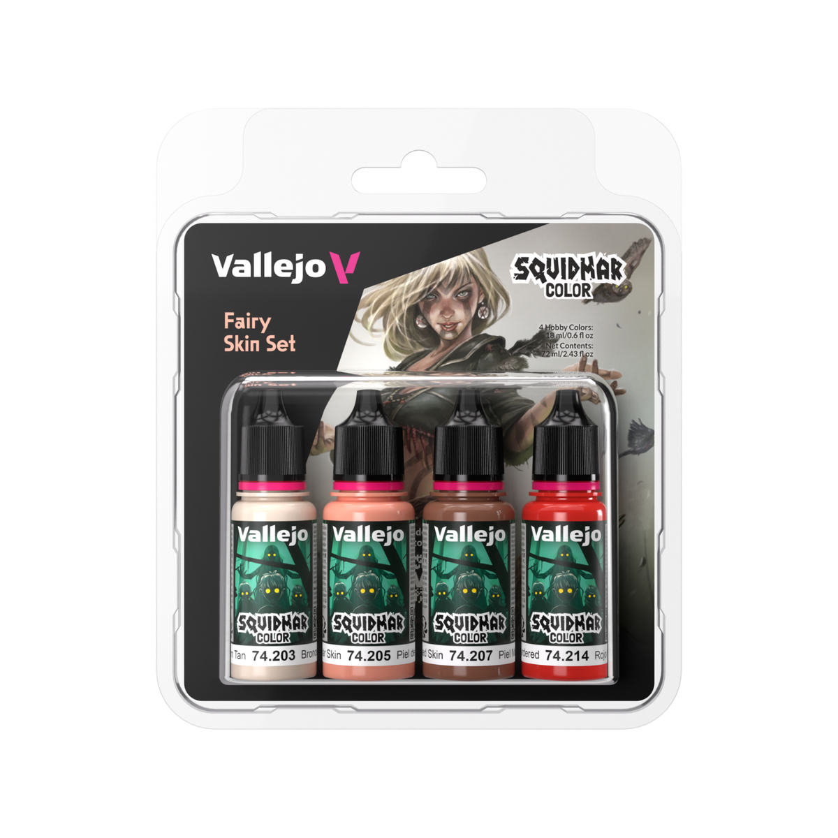 Vallejo Squidmar Color : Fairy Skin Set