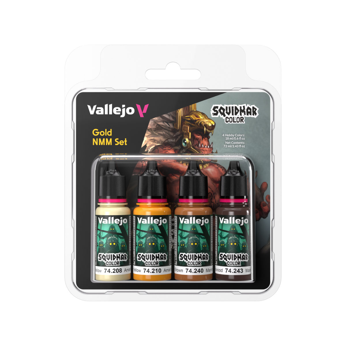 Vallejo Squidmar Color : Gold NMM Set