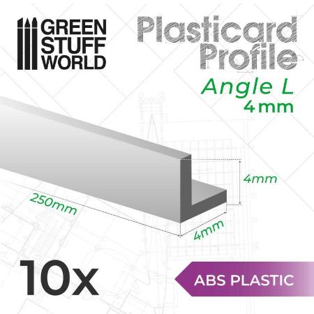 ABS Plasticard - Profile ANGLE-L 4mm