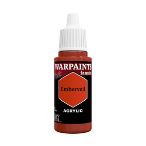 A bottle of Warpaints Fantasy Acrylic paint in the color 'Blood Thorn'. The bottle features a black label with a magenta-pink hexagonal color indicator and a white ribbed cap, set against a plain white background.