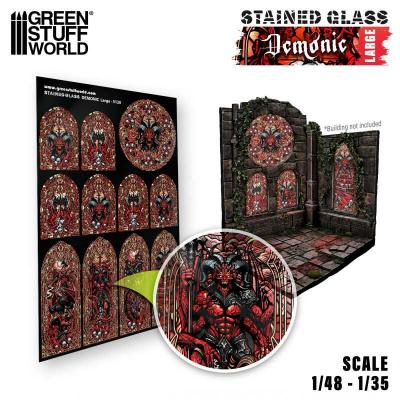 Stained Glass demonic large