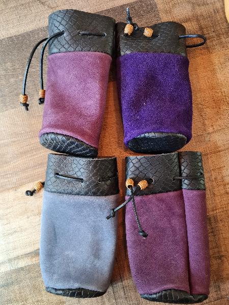 Dice Bag - Handmade - Leather/Suede