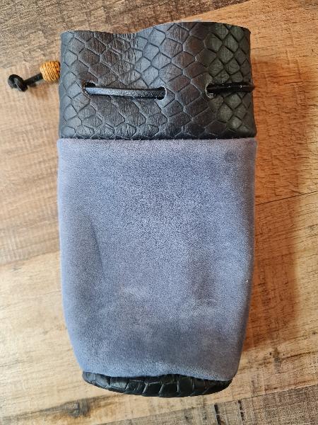 Dice Bag - Handmade - Leather/Suede