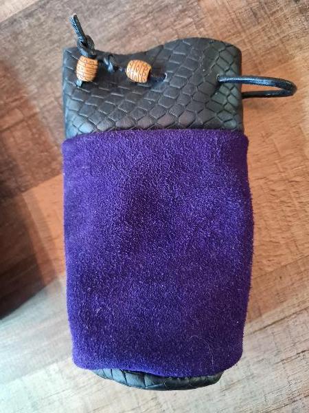 Dice Bag - Handmade - Leather/Suede